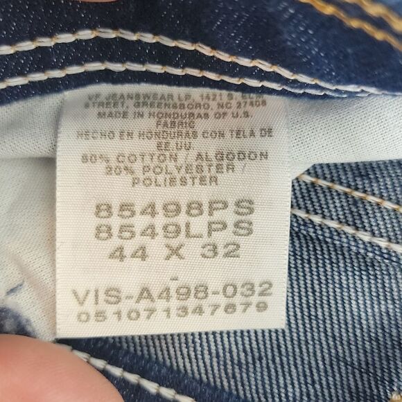 NEW Wrangler Classic Denim Jeans with Factory Irregular Coloring size 44 Waist - Picture 8 of 9